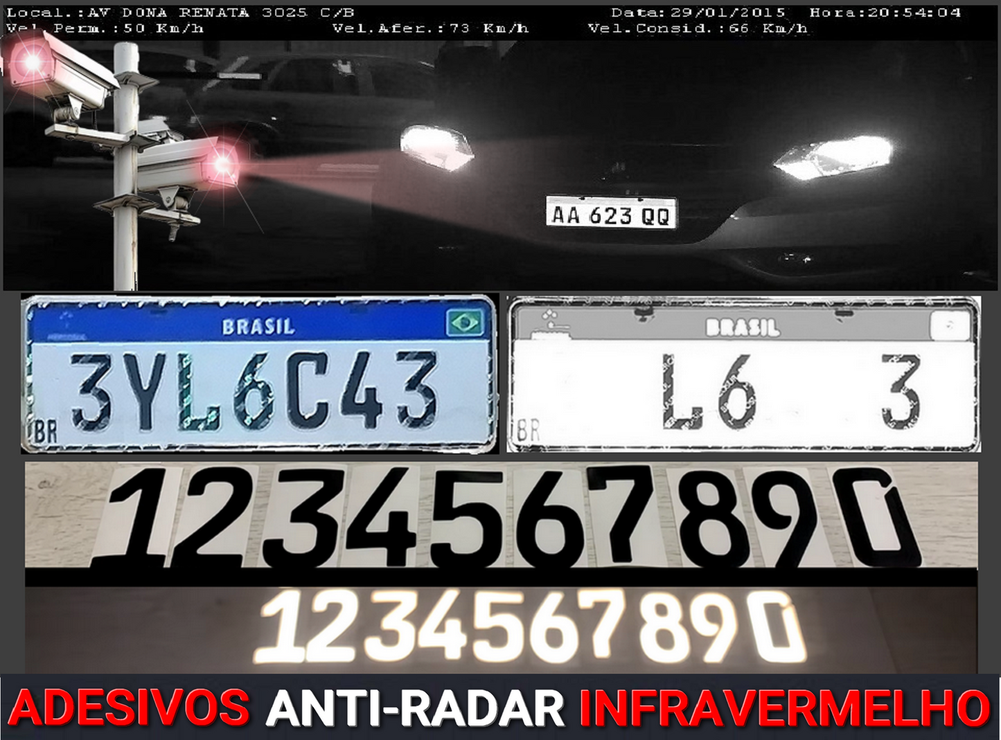 01 Adesivo Infravermelho Anti-Radar (Teste)